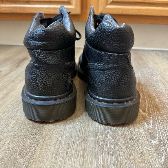 Dr Martens Harrisfield Black Leather Boots Mens 11 - Picture 4 of 8